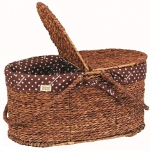 Large oval picnic basket
