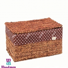 Wicker box with lid small