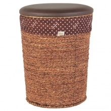 Large size round clothes basket can be seated